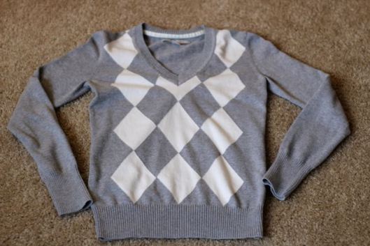 Sweater to Cardigan Refashion Tutorial | Mabey She Made It