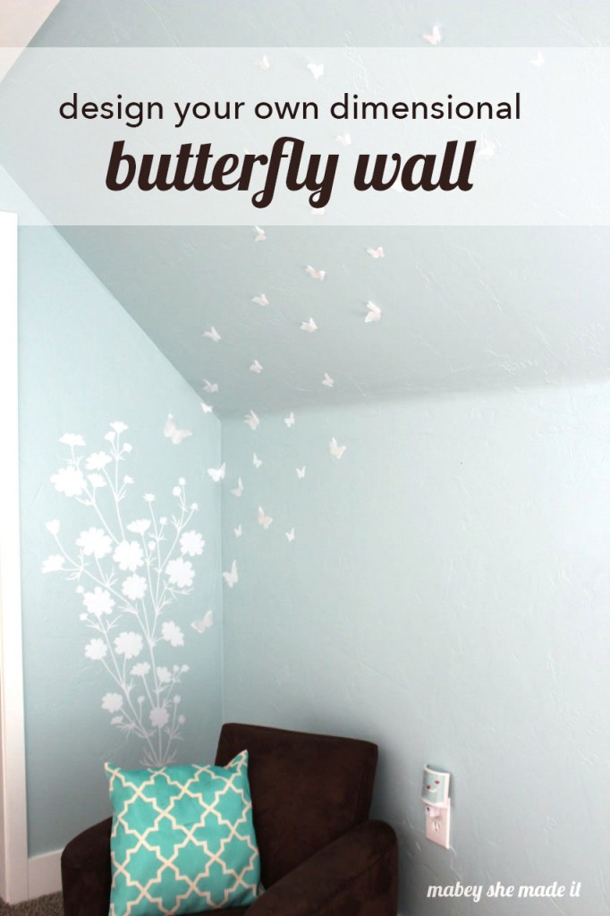 3D Butterfly Wall Mabey She Made It