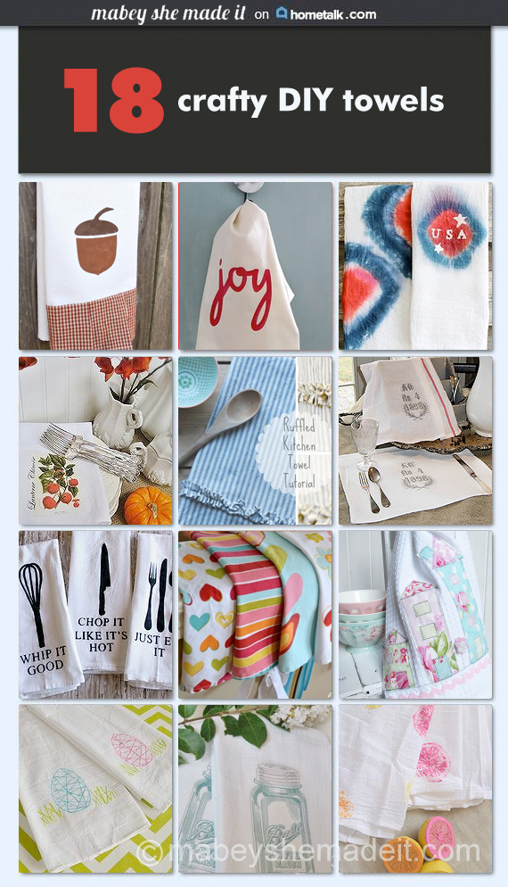 DIY Kitchen Towels - Sometimes Homemade