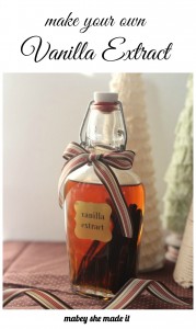 Make Your Own Vanilla Extract | Mabey She Made It | #homemadevanilla #realvanilla #vanillaextract #giftideas #christmas