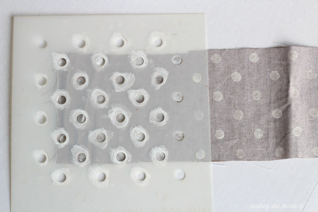 Design Your Own Fabric with Stencils | Mabey She Made It