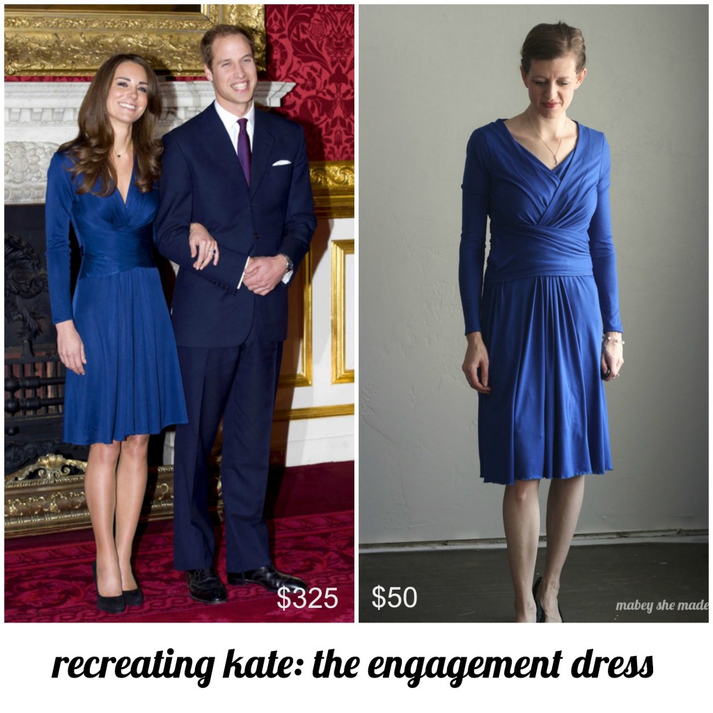 Recreating Kate: Issa Engagement Dress | Mabey She Made It | #katemiddleton #katemiddletonstyle #katemiddletonfashion #recreatingkate