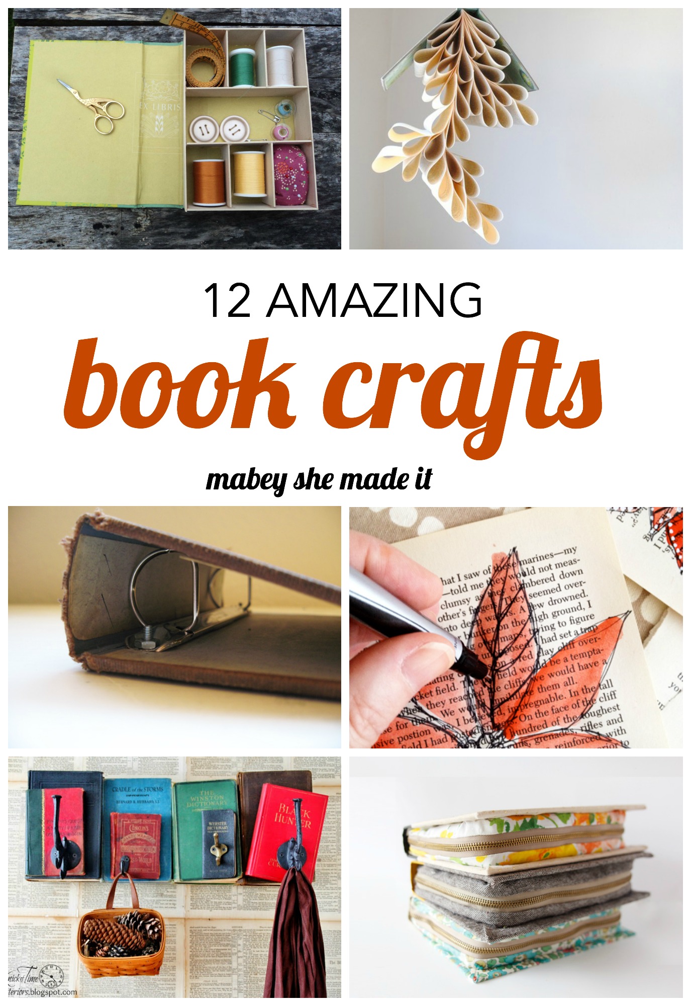 30+ Creative Uses for Old Books • Mabey She Made It