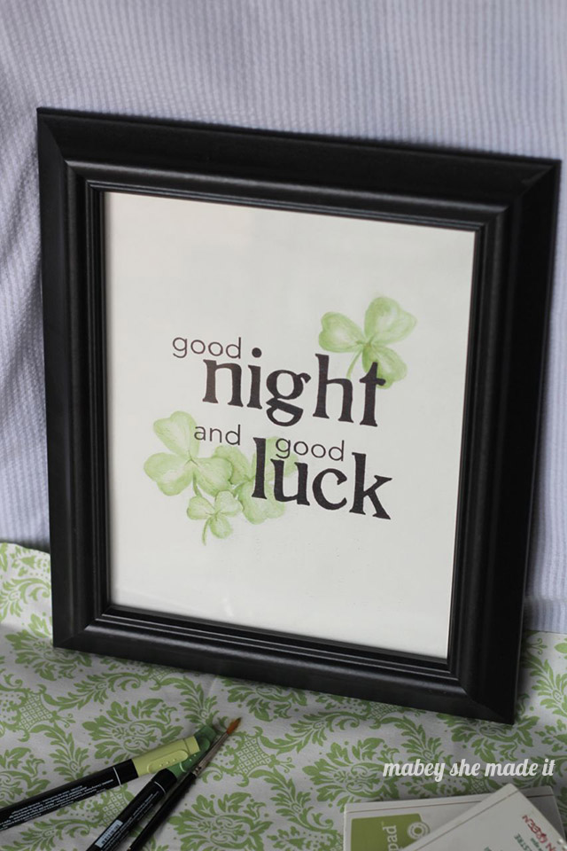 St. Patricks Day Printable Watercolor | Mabey She Made It