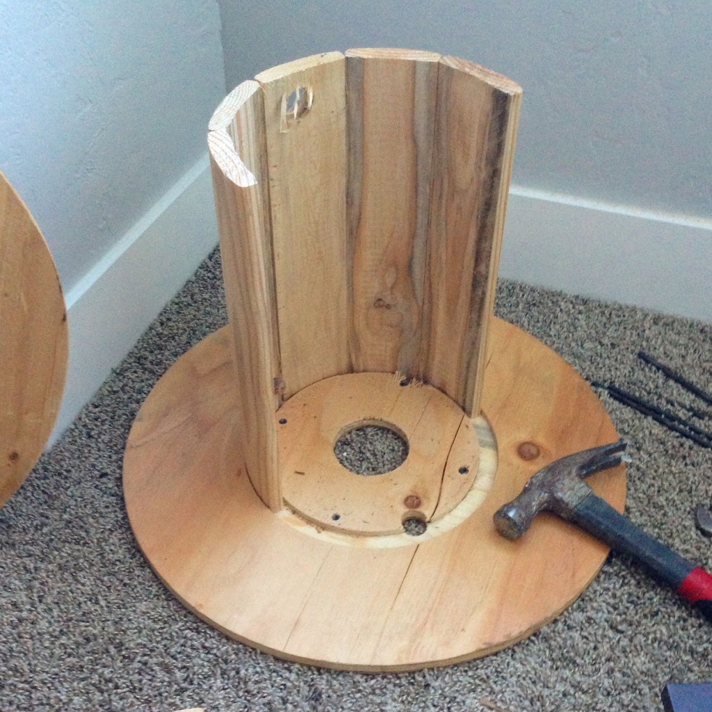 Upcycling Wood Spools to a Stool Mabey She Made It