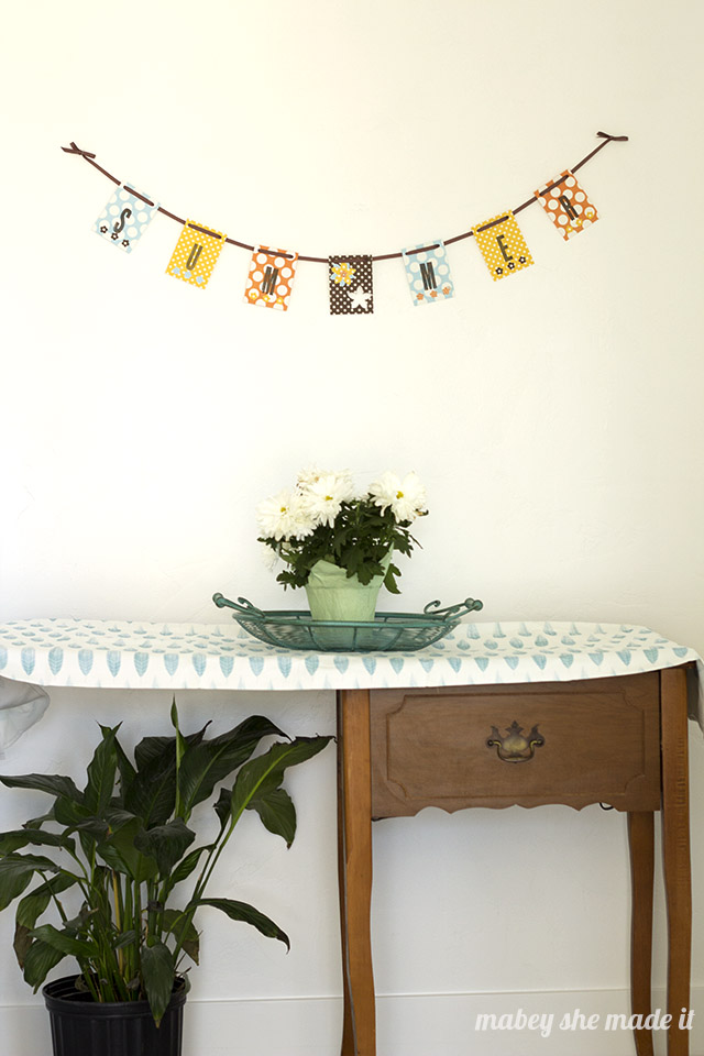 Using basic paper crafting tools, make this simple summer bunting in 20 minutes or less!