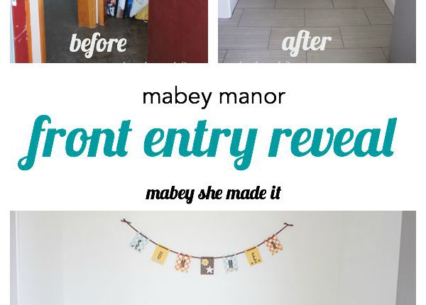 Mabey Manor front entry reveal.