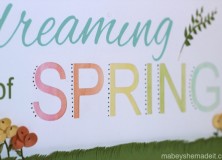 Dreaming of Spring Art and FREE Cut File