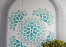 Stenciled Arch Tutorial with Ombre Effect