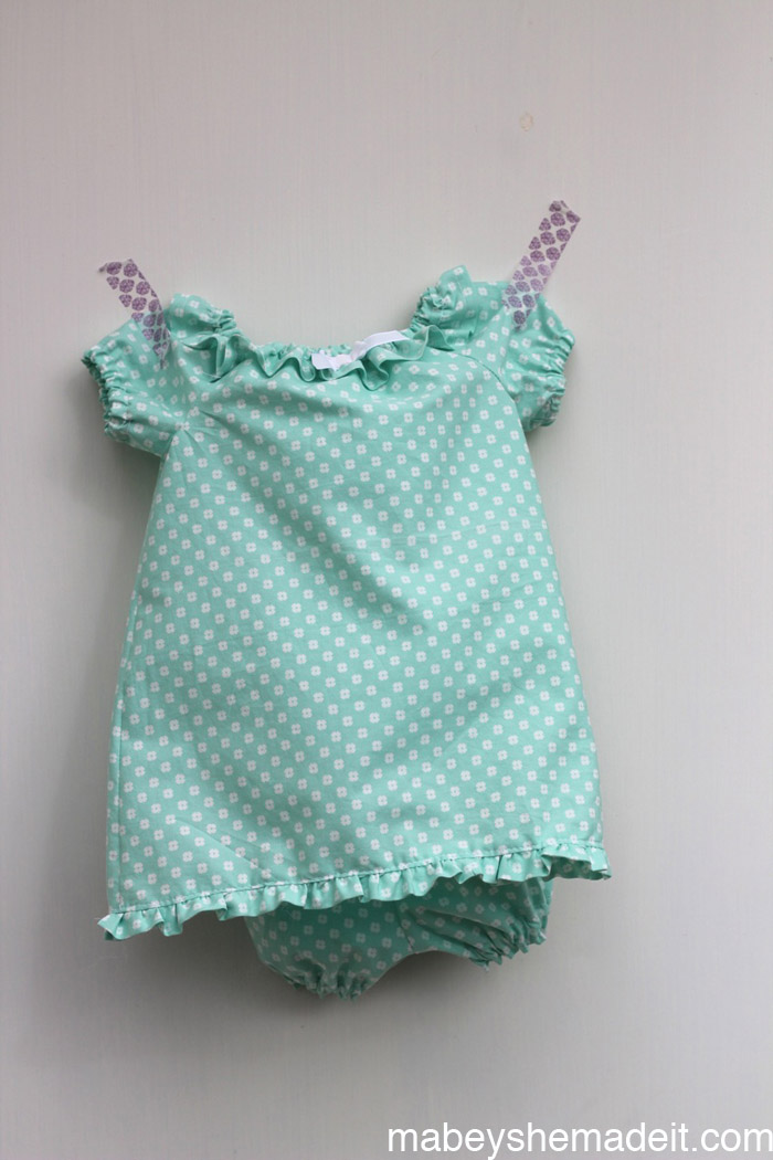 Ruffled Peasant Dress & Bloomers • Mabey She Made It