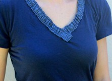 Nautical Navy T-shirt Refashion