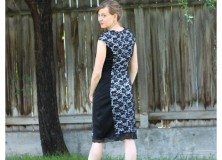 Lace Color Block Dress