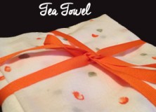 5-minute Stamped Tea Towels