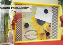 Magnetic Photo Display Tray