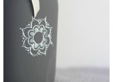 Stamped Mason Jars