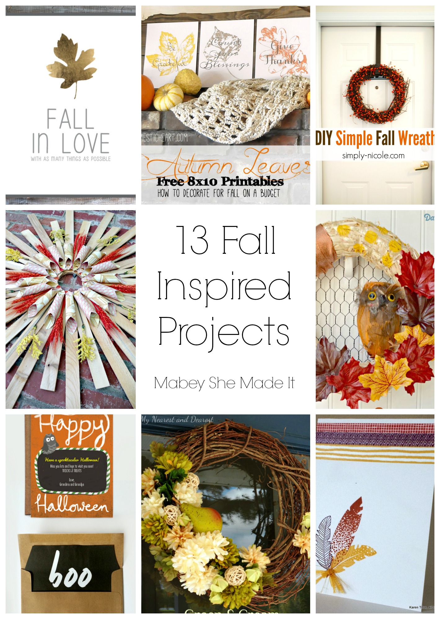 13 Fall Inspired Projects • Mabey She Made It