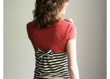 Gathered Back T-shirt Refashion