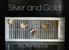 Silver and Gold Shutter Display