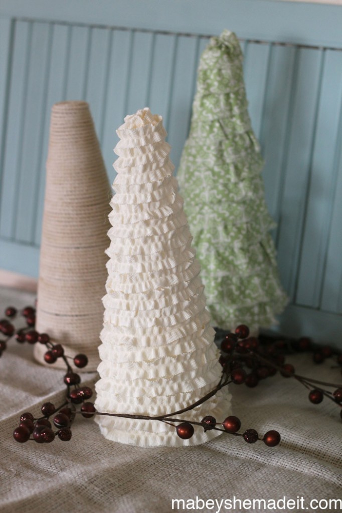 Easy Cone Christmas Tree DIY - An Organized Season