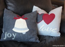 Christmas Pillow Shams Tutorial