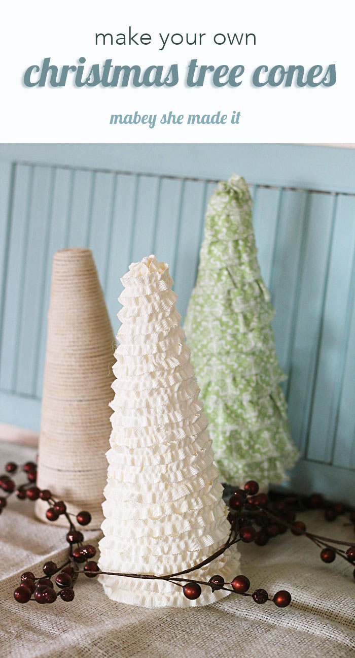 Christmas Tree Cones | Mabey She Made It