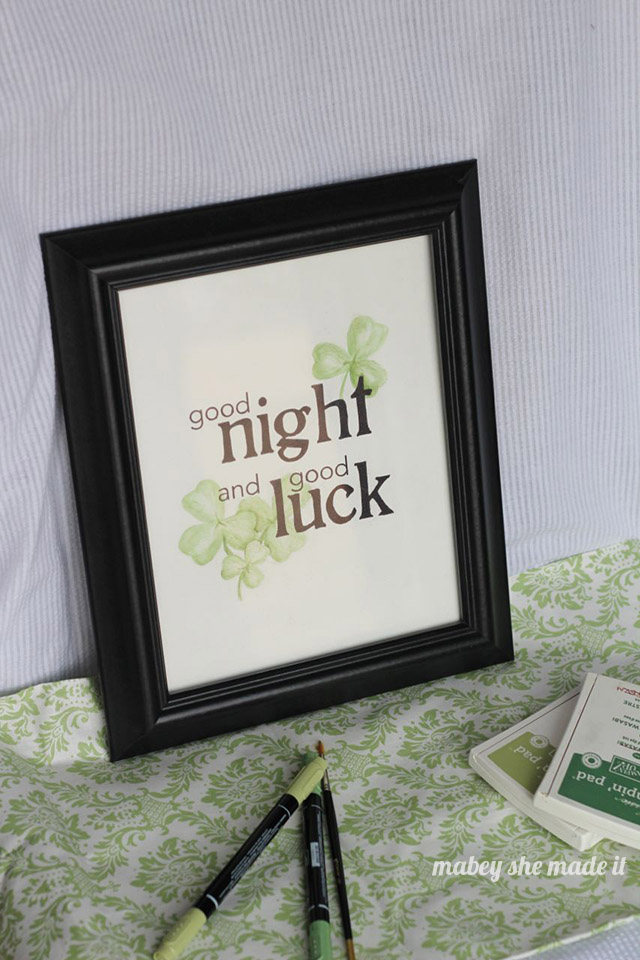 FREE Watercolor St. Patrick’s Day Printable