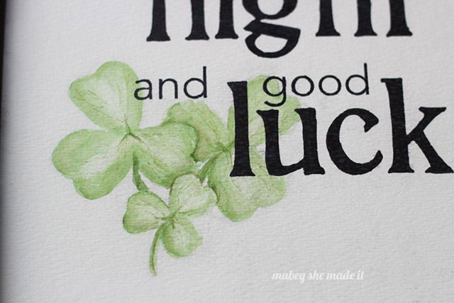 St. Patricks Day Printable Watercolor | Mabey She Made It