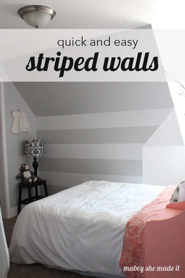 Striped Walls the Easy Way
