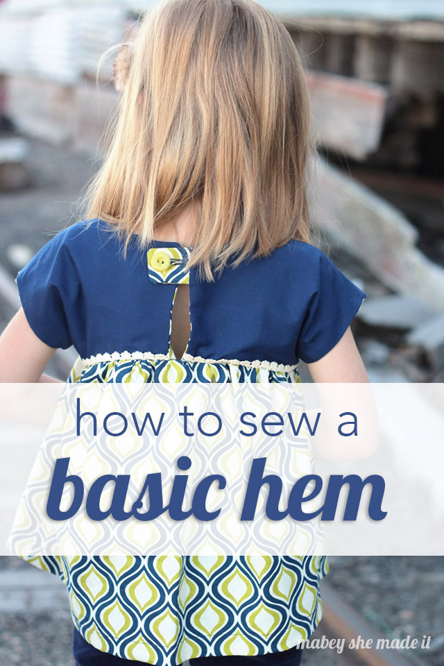 How to Sew a Hem Tutorial