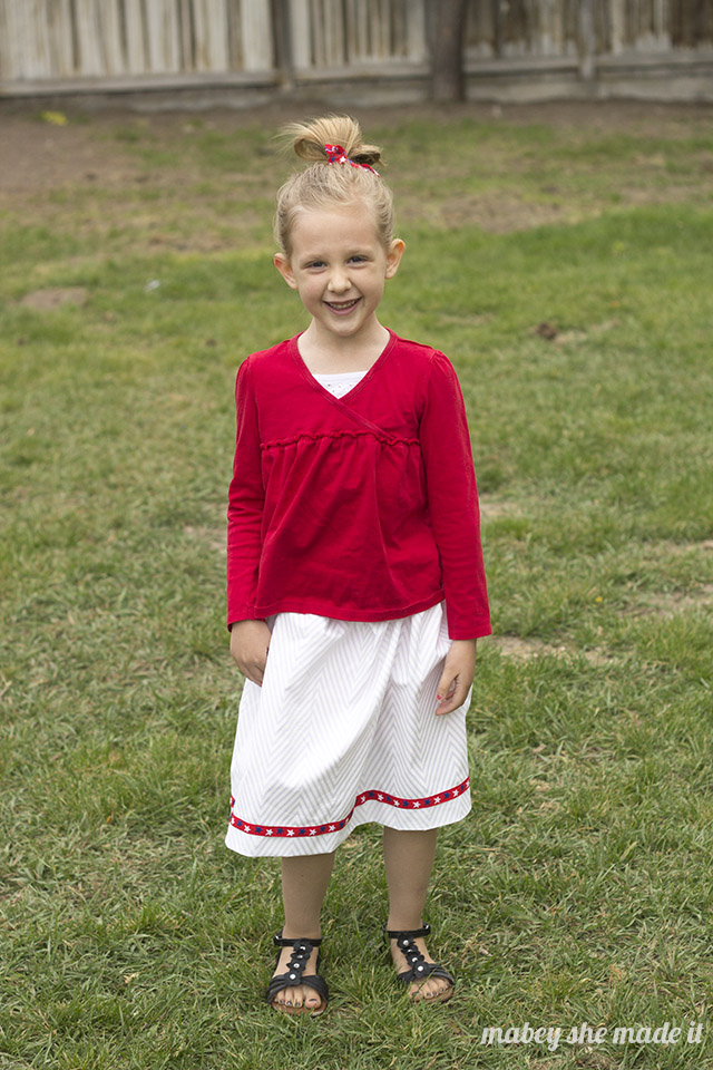 Easy Patriotic Skirt