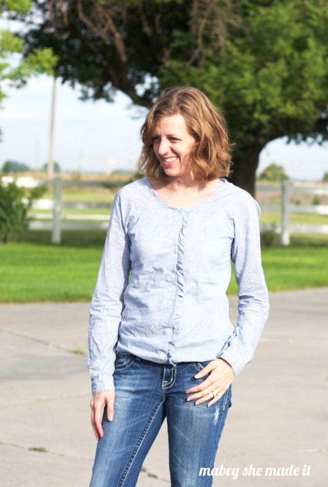 Ruffled Raglan Refashion