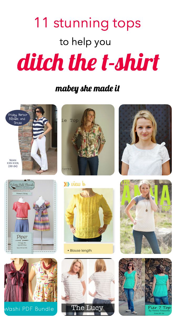 11 Stunning Top Patterns to Replace a T-shirt
