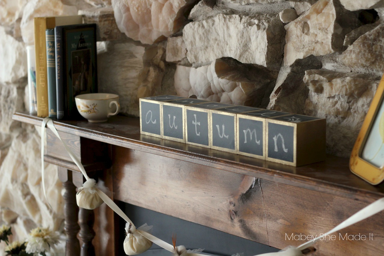 Seasonal Chalkboard Blocks