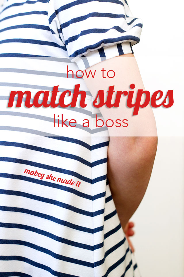 2 Methods for Matching Stripes when Sewing