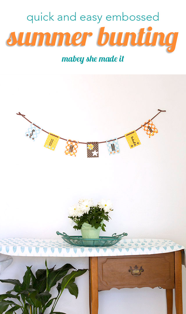 Easy Summer Bunting Tutorial